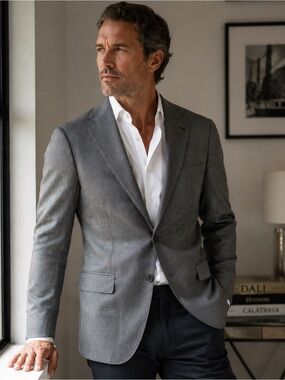 Byron by Luca di Marco Balmoral Sport Coat Blazer 52R (42R) Super 150’s Wool